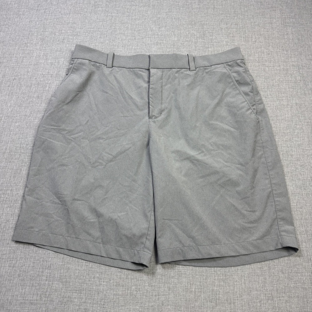 Nike Dri-FIT Golf Bermuda Shorts Mens 36 Gray Polyester Performance 9" Inseam